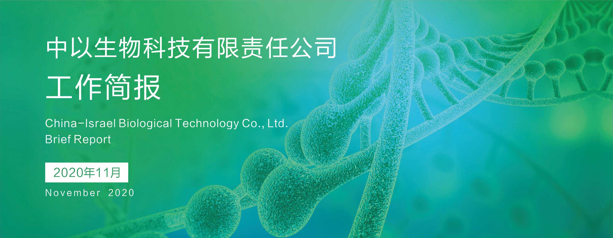 【工作简报】中以生物11月份工作简报